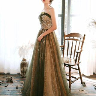 Tube A-line Wedding Gown