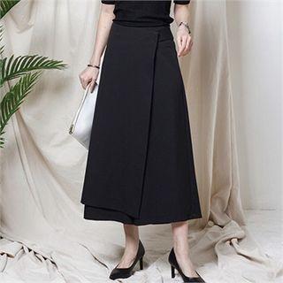 Wide-leg Maxi Skort