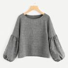 Faux Pearl Accent Long-sleeve T-shirt