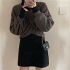 Cross Sweatshirt / A-line Skirt