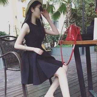 Plain Mini A-line Tank Dress
