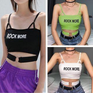 Lettering Crop Camisole
