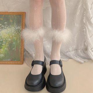 Fluffy Trim Stockings
