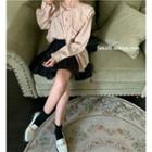Details Ruffle-trim Loose Shirt / Mini Skirt