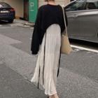 Tie Back Pullover Black - One Size