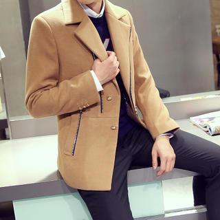 Zip Lapel Coat