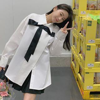 Asymmetrical Bow Shirt