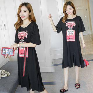Short-sleeve Printed Nursery Dress