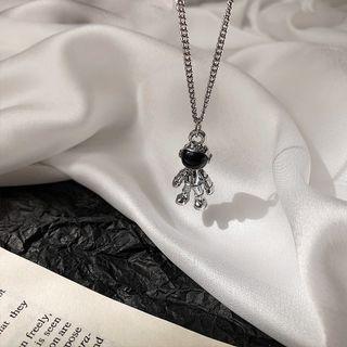 Astronaut Pendant Alloy Necklace Necklace - Astronaut Pendant - Silver - One Size