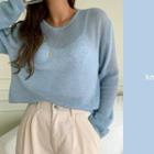 Long-sleeve Summer Sweater Sky Blue - One Size