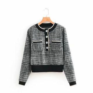 Tweed Half-placket Jacket