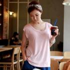 Colored Scoop-neck T-shirt