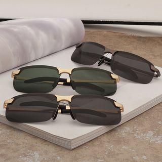Slim Polarized Half Frame Sunglasses