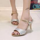 Glitter Heeled Sandals