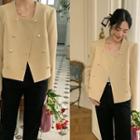 Double-button Crop Jacket