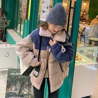 Embroidered Patchwork Zip-up Jacket