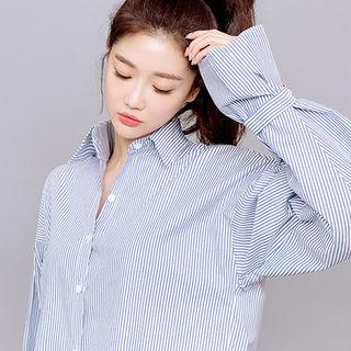 Tab-cuff Stripe Shirt