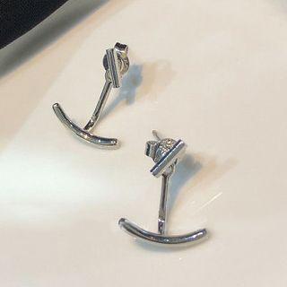 Alloy Swing Earring 1 Pair - Silver - One Size