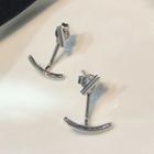Alloy Swing Earring 1 Pair - Silver - One Size