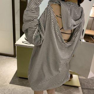 Hood Striped Long-sleeve T-shirt