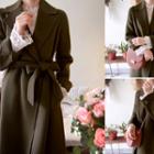 Hand Made Wool Coat With Sash