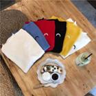 Moon Long-sleeve Slim-fit Top / Faux-leather Skirt