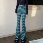 High Waist Argyle Bell Bottom Pants