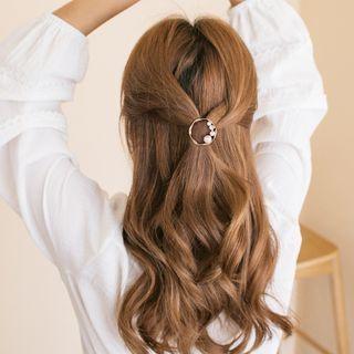 Geometric Faux Pearl Alloy Hair Clip