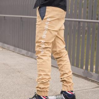 Sides-lettering Patchwork Casual Pants