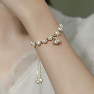 Freshwater Pearl Shell Bracelet Bracelet - As Shown In Figure - One Size