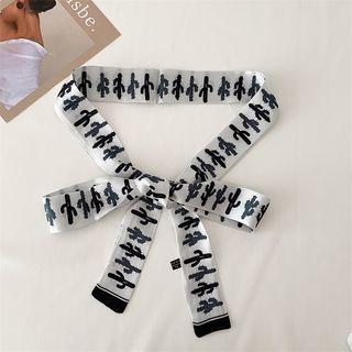 Cactus Print Scarf Belt
