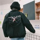 Distressed Printed Jacket