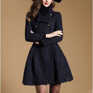 Long-sleeved Slim Long Coat