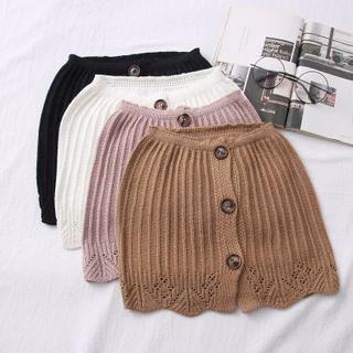 Button-down Knit Tube Top