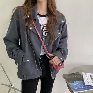 Zipped Biker Jacket