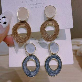 Irregular Round Drop Earring