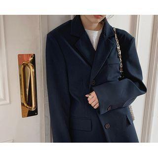 Single-breasted Flap Blazer One Size