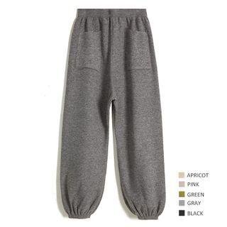 High-waist Jogger Knit Pants