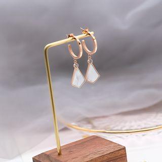 Shell Earring 1 Pair - As Shown In Figure - One Size