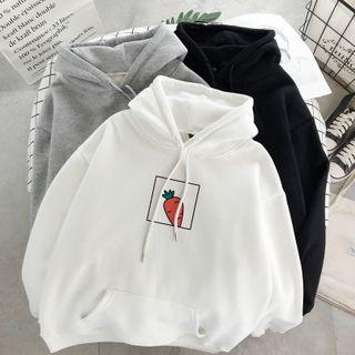 Carrot Print Hoodie