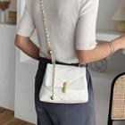 Padded Faux Leather Crossbody Bag