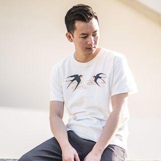 Magpie-print T-shirt