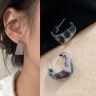 Acrylic Open Heart Ear Stud