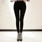 High-waist Brushed Fleece Lined Skinny Pants
