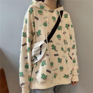 Cactus-pattern Hoodie