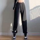 Drawstring High Waist Wide Leg Sweatpants