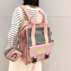 Set: Color Panel Backpack + Pouch
