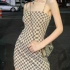 Off-shoulder Spaghetti-strap Dress