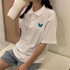 Butterfly Short-sleeve Polo Shirt