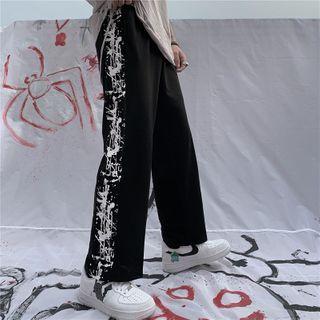 Color Splash Straight-cut Pants